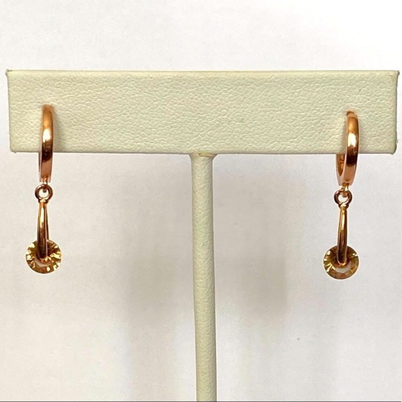 925 Silver color changing spinning stones earrings - Picture 1 of 3